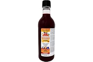 ‎AROMHUSET Zero zuckerfreier Blutorangen Slush 500 ml, Mischverhältnis 1:17 | ergibt 9 Liter Slush-Eis | Crush-Eis | Wassereis | ohne künstliche Farbstoffe | für Slushie-Maker