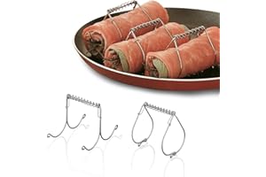 AOOGON Roulade Clips Made of 304 Stainless Steel for Quick and Easy Production Pack of 10