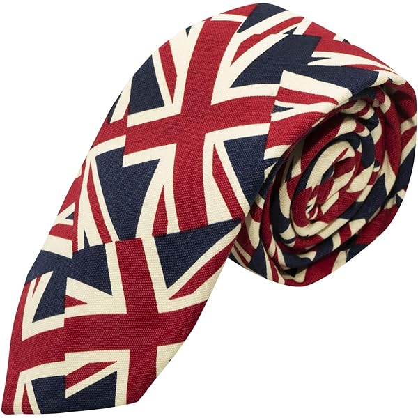 Set Di Papillon, Cravatta E Fazzoletto Design Union Jack - Gran Bretagna