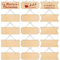 15Pcs Unfinished Hanging Wood Sign Blank Decorativ... – Vicedeal