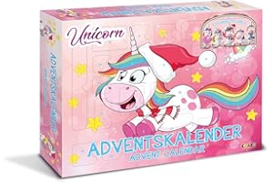 ‎CRAZE CRAZE UNICORN - Einhorn Adventskalender Kinder, Spielzeug Adventskalender Mädchen mit Einhorn Spielzeug & Zubehör