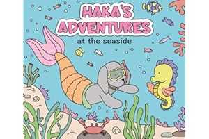 Haka's Adventures - At the Seaside: Coloring book for kids, summer season, cute animals