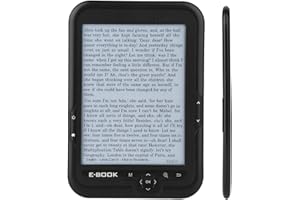 ANNADUE E-book Reader, 6-inch E-reader, Electronic Support Font Zoom/Font Transform/Bookmark/Skip Page/Read Out Loud (8G)