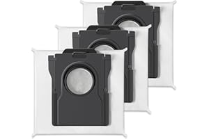 DREAME 3 sacs à poussière de 3,2 L compatibles DREAME L10s Ultra Gen2/L50 ProUltra/X50 Ultra/X50 Master/L40s Pro Ultra/L40UltraAE/Aqua10 Ultra série/Matrix10 Ultra