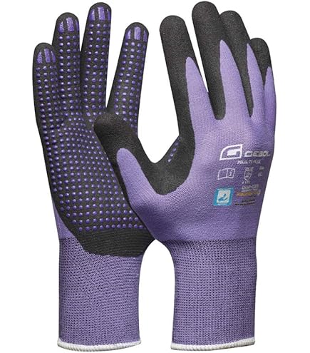 Guanti Da Giardinaggio Maxima - Protezione Polso Regolabile, Nitrile, Rosa E Grigio, Taglia S - Foto 11