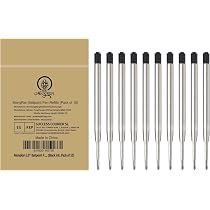 9 Ricariche Per Penne A Sfera Parker: 3 Nero, 3 Rosso, 3 Blu - Pennino Medio 0,7 Mm