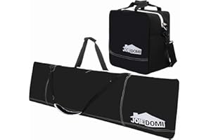 JOIEDOMI Snowboard Bag & Boot Bag Combo, Fits Up to 65 Inches (165cm) Snowboard and Size 13 Boots Snow Travel Snowboarding Equipment Storage & Transportation