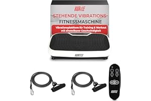 Hurtle Vibrationsplatte, Rüttelplatte Sport für Zuhause, Vibro Shaper, Vibrationsboard- für Ganzkörpertraining, Fettverbrennung, Muskelaufbau-Massagegerät, Fitness Training,Anti Rutsch, Fernbedienung