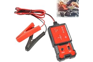 WIYETY Comprobador de relé de coche de 12 V: probador de relé portátil con clips, dispositivo de diagnóstico profesional, comprobador de batería de coche, relé para barcos, motocicletas, herramientas