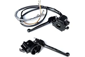 STREETPARTS24 Set Armatur Kupplung Kupplungshebel Bremshebel Kombischalter Lenker Schalter Einheit Links + Rechts passend für Simson S51 S53 S70 S83 SR50 SR80