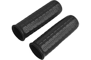 HPLIVE Lot de 2 poignées de brouette de 30 mm de diamètre intérieur en caoutchouc, poignées de brouette, tubes ronds, roues de brouette, roues de brouette de remplacement, poignées universelles