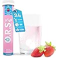 O.R.S Hydration Electrolytes for Kids for Fast and Effective Rehydration | Vegan, Gluten-Free, Lactose Free & Low-Calorie Electrolyte Tablet with Natural Strawberry Flavour, 24 Tablets