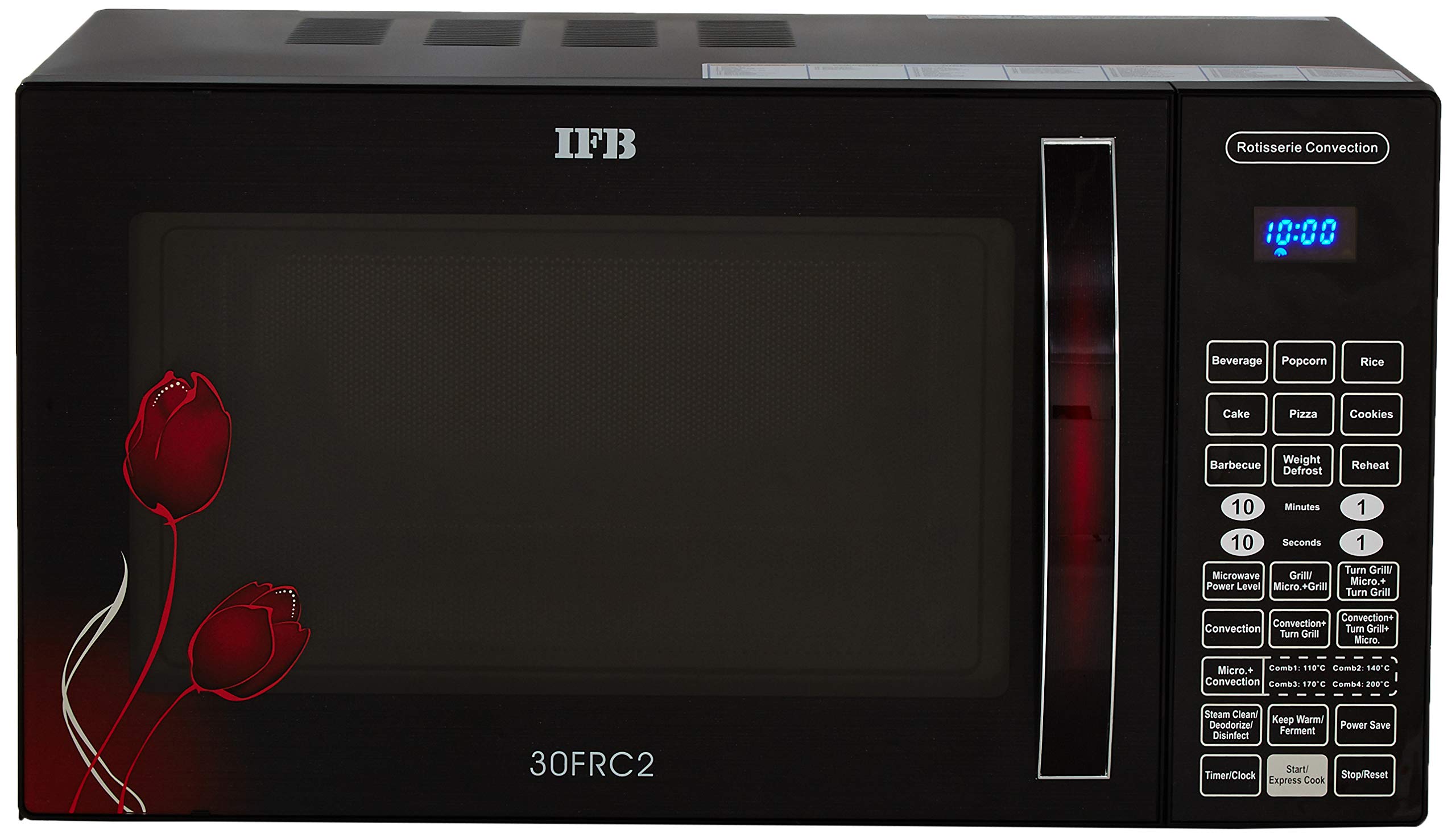 IFB 30 L Convection Microwave Oven (30FRC2, Floral Pattern) (Black), STANDARD