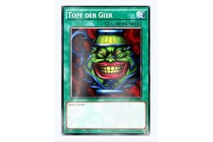 YU-GI-OH! YGLD-DEB26 Topf der Gier 1. Auflage im Set mit original Gwindi Kartenschutzhülle