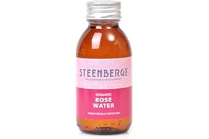 Steenbergs Organic Rose Water 100ml Glass Bottle