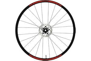 DualColorStampe Autocollants pour jantes de vélo 26" – 27,5" – 28-29'' – 28-29'' '' – Roues pour VTT – 28-29'' – Rouge)