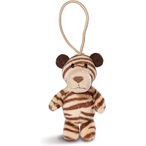 Nici 43612 Gibbon Anhänger Mit Elastischer Schlaufe – 8 Cm, Weiß/braun