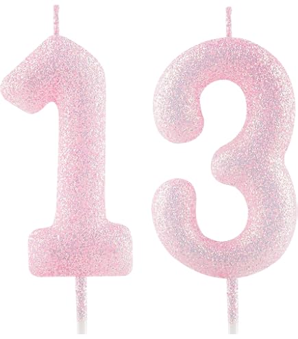 Candele di compleanno rosa con numero margherita, candele rosa numero 4 per torta di compleanno, 4