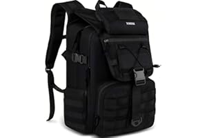 ‎YOREPEK YOREPEK 50L Militär Rucksack, Groß Taktischer Rucksack, Wanderrucksack Herren Bundeswehr Outdoor Arbeit Survival Wasserdicht Travel Assault Tactical Backpack für Trekking Camping Reisen Jagd, Khaki