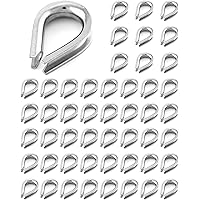 Fixation Câble Métallique 20PCS Serre-Câbles En Acier Inoxydable 304 - Etrier U M3 Pour Câble Métallique, Linge, Voile D'Ombre Serre Cable