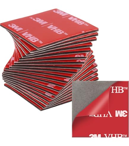 Ruban Adhésif Double Face Extra Fort – 30 Pastilles 40x40 Mm | Mousse Noire, Adhésion Puissante Sans Traces