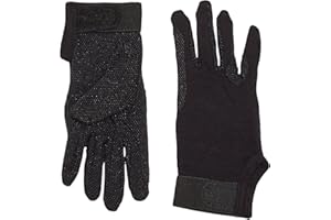 Kerbl Mixte Reithandschuhe Kerbl Gants d Equitation en Coton Jersey pour Cheval Noir Taille S, Noir, noir(S) EU