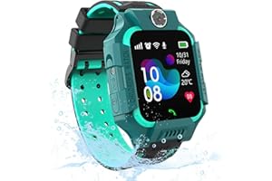 Jimtuze Smartwatch Für Kinder - Smartwatch Für Kinder Mit GPS Und Telefon - GPS Kinder Smartwatch Telefon, Tief Wasserdicht, Normale Standby-Zeit 1–3 Tage, 1,44 Zoll-O-LED-Bildschirm