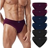 FALARY Men's Cotton Briefs Pack of 6 to 12 Men's Briefs | 100% soft and breathable cotton. Snug fit, tagless, firm support an