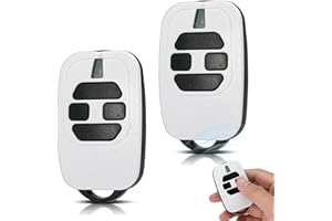 WEPAI 433,92 MHz Telecommande Portail, télécommande Compatible avec GTI2/4, GT2/4, Mio TR2/4, Mio TR2N/4N,Bip Portail de Garage,Blanc (Lot de 2)