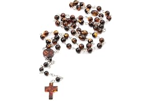 Amber by Mazukna Christlicher Rosenkranz für Männer & Frauen – Handgefertigte Rosenkranzkette mit baltischem Bernstein & Sterling Silber – Katholisches Geschenk für spirituelle Hingabe