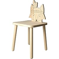 Artemio Stuhl Totem Fuchs 29 x 29 x 62.5 cm, Natur, 29 x 29 x 57 cm