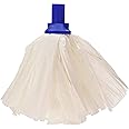 EXEL PSBU1210P Standard Big Mop, White and Blue (Pack of 10)