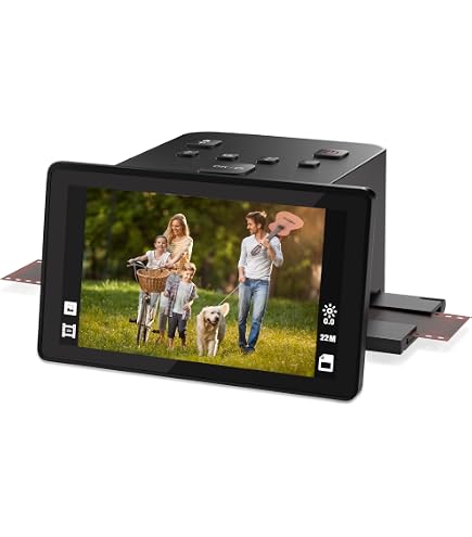 Scanner Per Pellicole E Diapositive Super8 – Memoria 16 GB, Sensore 14 MP, Compatibile Con 135, 126, 110, Super8, Negativi E Diapositive