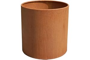 ‎VIVANNO VIVANNO Cortenstahl Pflanzkübel Rund Rostbraun, Rollbar, 60x60 cm - Winterfest & Wetterbeständig, Für Außenbereiche