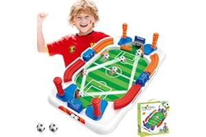 Mirthben Mini Tischkicker Kinder – Kleiner Tischfussball Spiele für Jungen, Ideal als Fußball-Geschenk für Jungen ab 4 Jahren, Familien-Brettspiel & Partyspaß mit 2 Bällen（55cm）