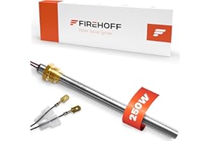 FIREHOFF Bougie d'allumage pour poêle à granules - 250 W, 140/150 mm, diamètre 9,9 mm, filetage 3/8 avec connecteur rapide - GARANTIE 1 an