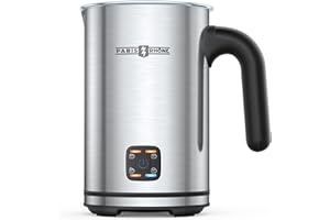 ‎PARIS RHÔNE Paris Rhône Milchaufschäumer Elektrisch, 4-in-1 automatischer Milchaufschäumer, Milchaufschäumer aus Edelstahl für heiße Schokolade, Cappuccino, Kaffee, Latte, Macchiato, Weihnachtsgeschenke