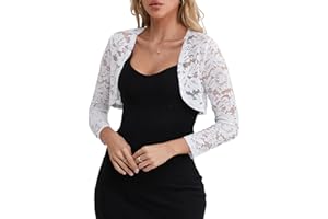 fuinloth Bolero Femme Mariage Dentelle Chic Ete Elegant Boléro Cérémonie