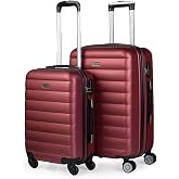 ITACA - Hard Travel Suitcases Set Trolley with Combination Lock and 4 Double Wheels 360&deg; Set Lightweight and Durable Travel S