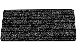 ANRO Wycieraczka zatrzymująca brud, wycieraczka pod drzwi, antypoślizgowa, do użytku wewnątrz i na zewnątrz, kolor czarny, 40 x 80 cm