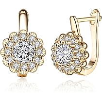 Piccoli Borchie Circolari In Oro Bianco Massiccio Da 9 Ct - Foto 3