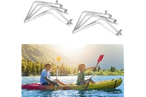KISBEIBI Kajak-Paddel-Schnappfeder-Clips, Manganstahl, 4,5 mm, V-förmig, Kajak-Paddel-Druckknopf-Clips, Druckklemme, Zeltstange, Einzelknopf, für Outdoor, Camping, Markise, Zeltstangen, Ersatz (10 Stück)