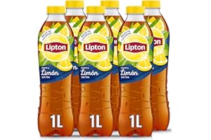 Lipton Limón 1L - Refresco de Té con Sabor a Limón - Botella - Pack de 6