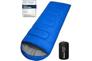 KingCamp Oasis 3 Season Warm Comfortable Lightweight Portable Hooded Sleeping Bag for Indoor Outdoor Camping Hiking