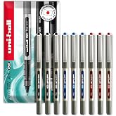uni-ball EYE - UB-157 Rollerball Kalemleri - 0,7 mm U&ccedil; - Siyah, Mavi, Kırmızı - 9'lu Paket