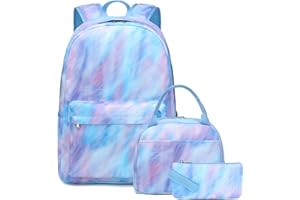 Kimwadalh Mochila Escolar Niña Sets de útiles Escolares Juveniles Mochilas Niña Primaria Mochila Casual Chica Adolescente Bolsas Escolares,3 in 1 Backpack Set Schoolbag Teens,GIrls