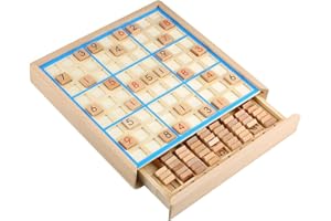 Larcele Wooden Number Puzzles Sudoku Board Games SD-02