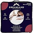 Dreamland Electric Mattress Protector Double Size – Snowed In Organic Cotton, Fitted Sheet style, Fast Heat-Up, Timer with 6 Heat Settings, 2 x Detachable Controller, Machine Washable, 190 x 137cm