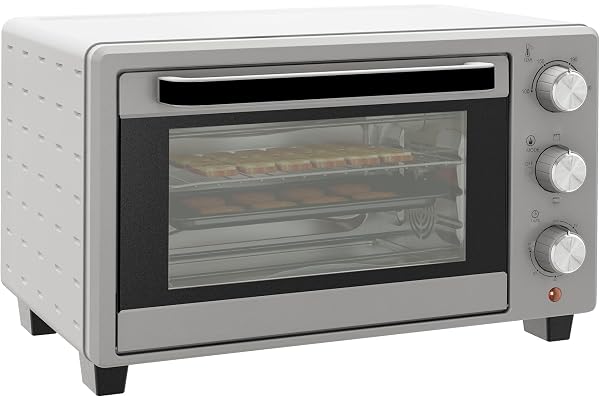 HOMCOM Miniugn 21L 1400W 100-230°C timer 60 min fönster