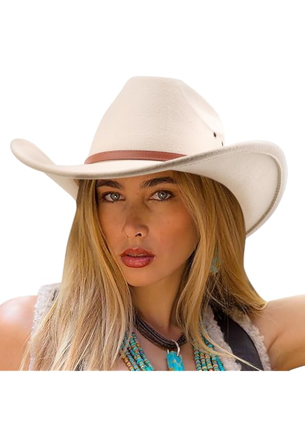 Stetson Amasa Westernhoed, wolvilt, voor dames en heren, waterafstotend, cowboyhoed, made in USA, verpakt in rodeohut, wolvilt, zomer/winter, hoed, wit, 58/59 cm